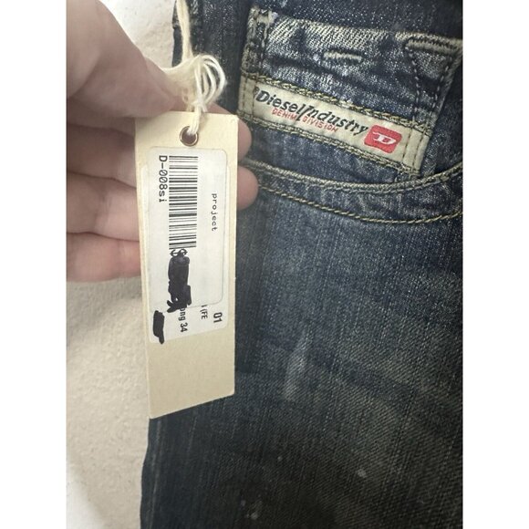 Diesel Industry Lowky Stretch Lightly Distressed Men’s Jeans Size 28X34 - Picture 6 of 11